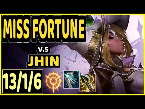 DOUBLELIFT (MISS FORTUNE) vs JHIN - 13/1/6 KDA BOTTOM ADC GAMEPLAY - NA Ranked MASTER