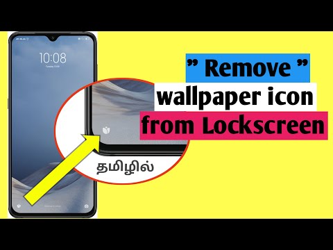 how to remove wallpaper icon in lockscreen for redmi in tamil