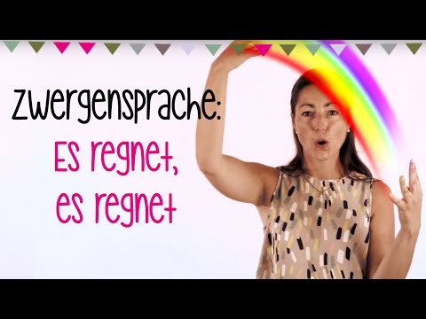 Zwergensprache - Es regnet, es regnet (Kinderlieder)