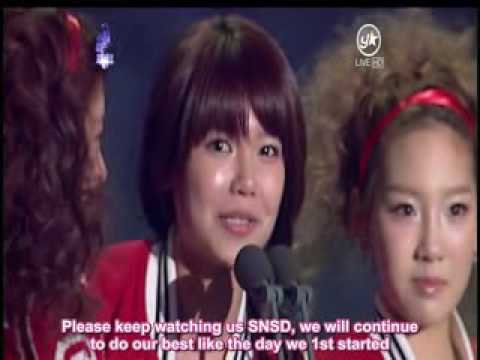 [CLIP][100302] YTN Star 19th High 1 Seoul Music Awards - Winning Speech ( SNSD )_xvid.avi
