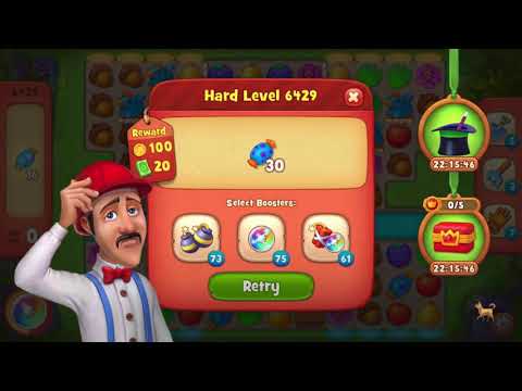 Gardenscapes【Level 6429 - Hard】