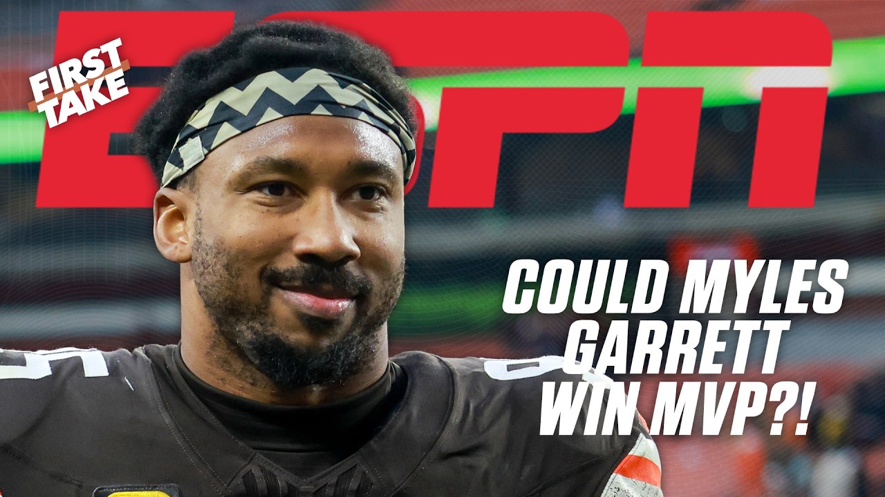 MYLES GARRETT FOR NFL MVP?! 😯 Cam Newton SPARKS DEBATE by making the case 🗣️ | First Take