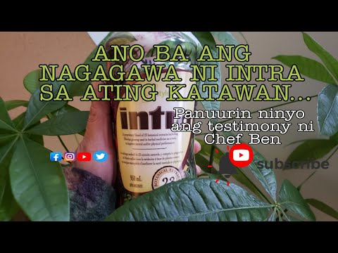 Ari ay sharing laang na testimonya ko sa pag-inom ng INTRA...