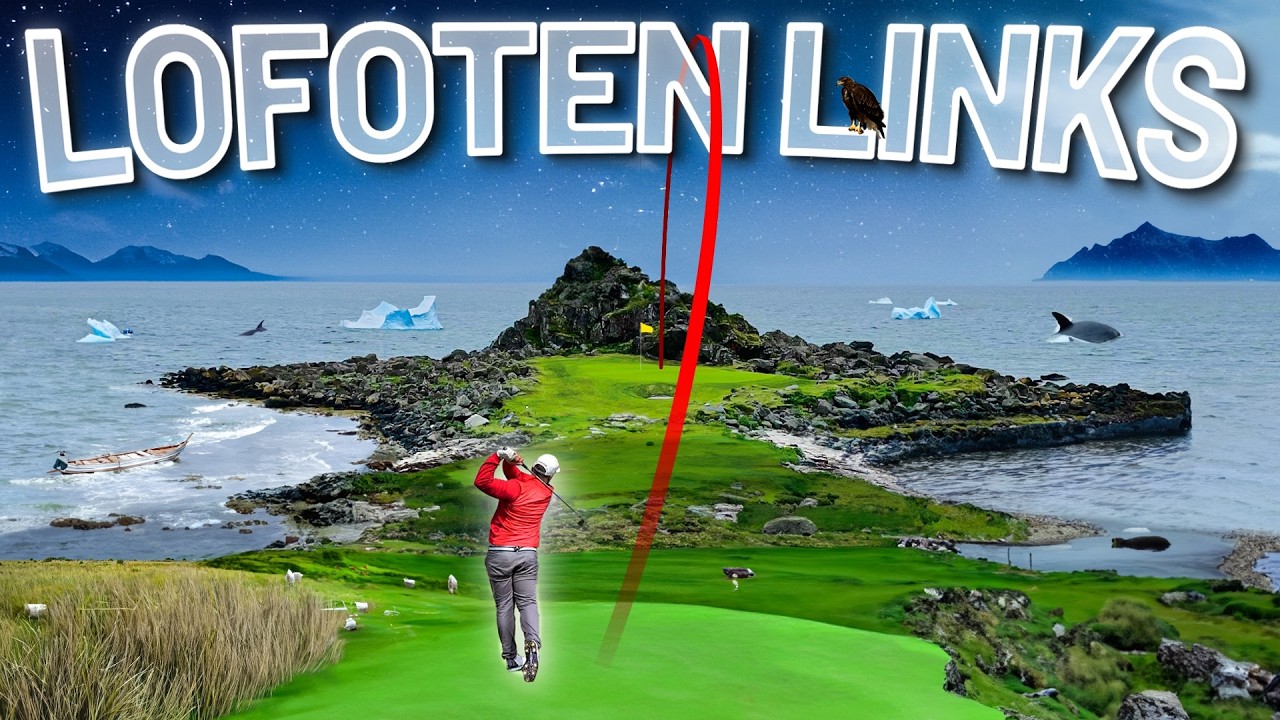 An adventurer journeys to Lofoten Links to play Golf.