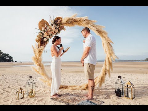 Phuket Wedding Planner - WEDDING BOUTIQUE -  Boho Beach Elopement in Phuket, T&Z