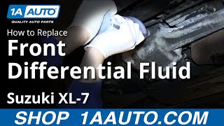 How To Service Front Differential 98-06 Suzuki XL-