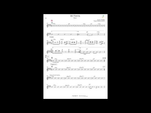 Gloria Stefan - Mi tierra Partitura. Instrumento. Sheet Music. Music Score. Master Rhythm.