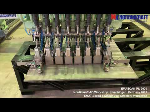 EMASCAN-PL-2300. For automatic ultrasonic inspection of plates with EMAT. Pre-shipment Inspection