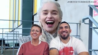 Tour the Game of Thrones Set with Emilia Clarke REACTION!!