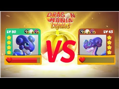 ENCHANT DRAGON BATTIE | STARUST VS STARUST LV 80 VS 45 - Dragon Mania Legends | part 813 HD