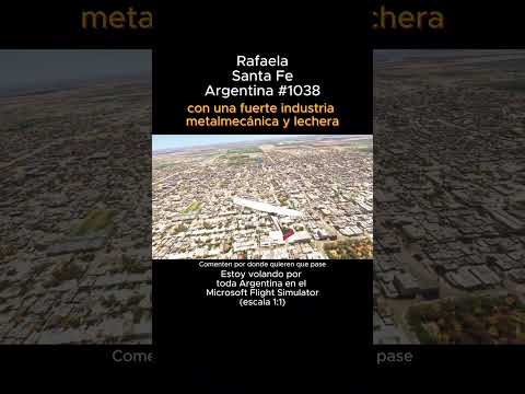 Rafaela, Santa Fe desde el Microsoft Flight Simulator #rafaela #santafe #msfs #argentina