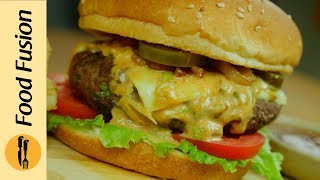 Beef Burger with Fusion Sauce Recipe  by Food Fusion (Eid Recipe)