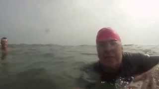 preview picture of video 'Ocean Swims 2014 in Wildwood Crest, NJ with Bill Holmes'