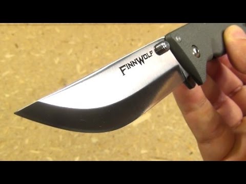 Cold Steel Finn Wolf Scandi Folding Knife Review Video