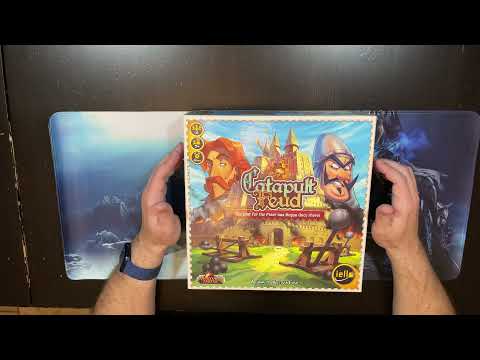 Catapult Feud Board Game Unboxing