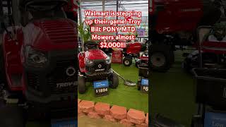 2025 Walmart MTD Troy Bilt Pony Mowers almost Two Grand! #mower #inflation
