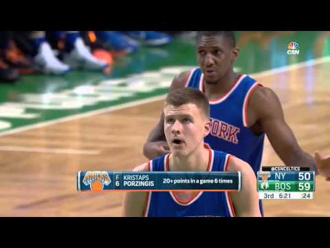 Kristaps Porzingis vs Boston Celtics 27.12.2015 (16Pts)