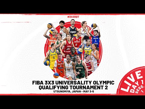 RE-LIVE | FIBA 3x3 Universality Olympic Qualifying Tournament 2 2024 | Day 1/Session 1