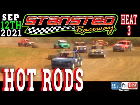 Stansted Raceway. HOT RODS. HEAT 3. 12TH SEPTEMBER 2021. Stock car. Banger racing. Dirt Racing.