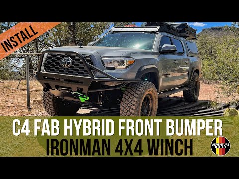 FINALLY SELF SUFFICIENT | C4 FAB HYBRID FRONT BUMPER, IRONMAN 4X4 MONSTER WINCH | 2020 TOYOTA TACOMA