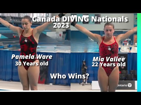 Pamela Ware And Mia Vallee Face Off In The 3 Meter 2023 Canada Women Diving Nationals!