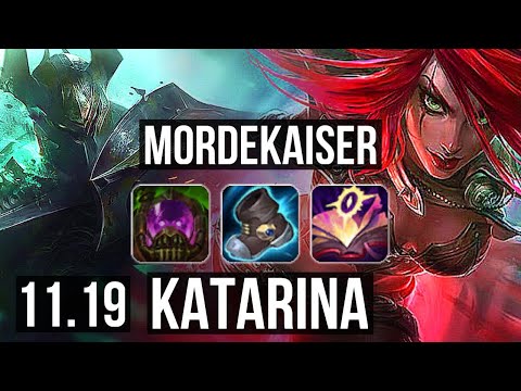 MORDEKAISER vs KATARINA (MID) | 7/1/4, 400+ games, Godlike | NA Diamond | v11.19
