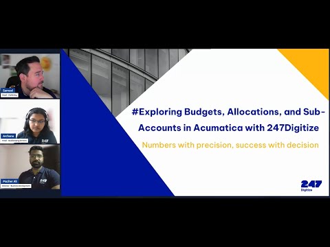 Webinaire #4 : Explorer les budgets, les allocations et les sous-comptes