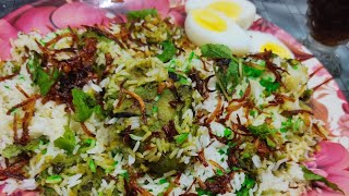 green chicken tikka biryani full recipe mashallah 😋 app bhi try kariye and don't forget to like ❤️