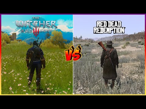 The Witcher 3 VS Red Dead Redemption - Physics and Details Comparison