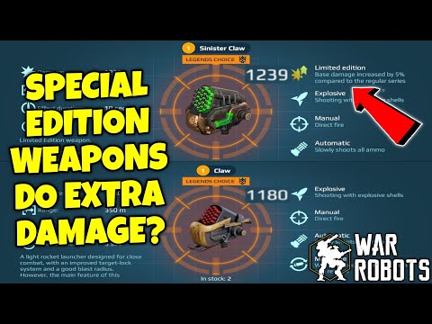SPECIAL EDITION WEAPONS DO EXTRA DAMAGE? War Robots Breaking News!