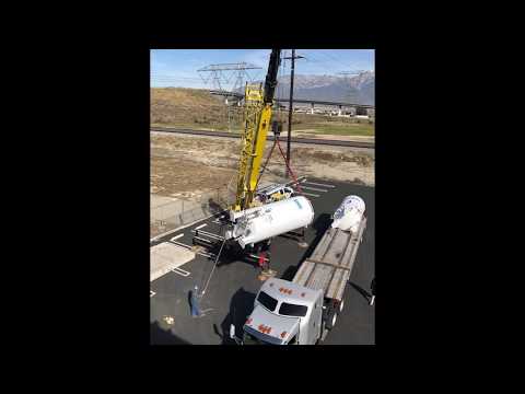 Nitrogen tank installation at Astro Pak’s soon-to-be newest shop facility in Ontario, CA.