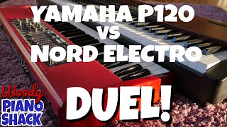 Video thumbnail for Digital Piano Duel - Yamaha P120 vs Nord Electro 2 by Woody Piano Shack