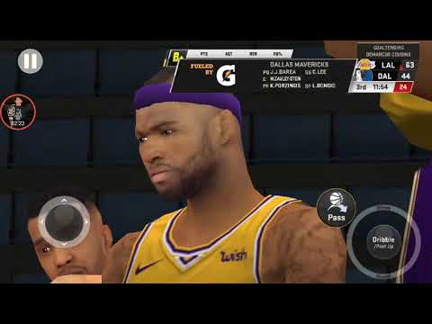 NBA2K20 Mobile My Career #30 LA Lakers Vs Dallas Mavericks 4