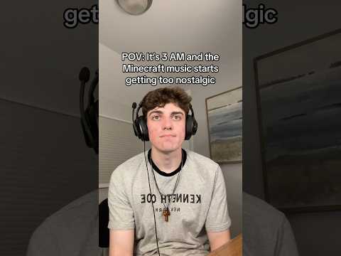 When the Minecraft music gets too nostalgic 🥹🥹
