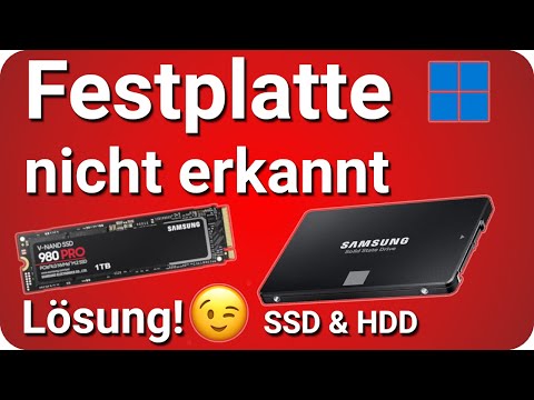 Festplatte wird nicht erkannt SSD wird nicht angezeigt
