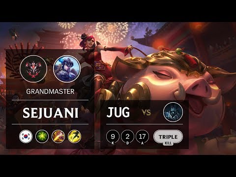 Sejuani Jungle vs Karthus - KR Grandmaster Patch 9.14