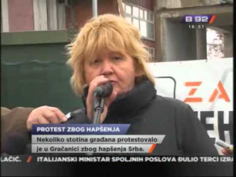 Protest zbog hapšenja Srba u Gnjilanu