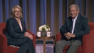President George W. Bush welcomes Margaret Spellings