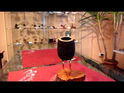 Cofanetto regalo pipa radica half bent rusticata - www.paronellipipe.it