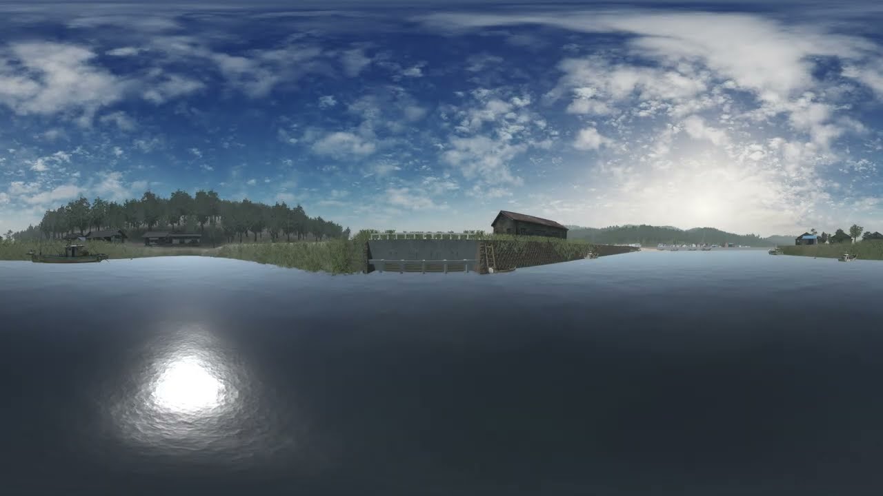 百間排水口360°再現動画 （英語版）