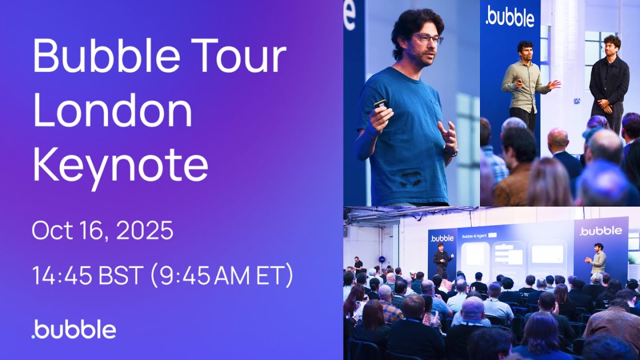 Introducing the Bubble AI Agent | Bubble Tour London Opening Keynote