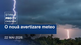 Știrile PRO TV (ORA 20:00) | O NOUĂ AVERTIZARE METEO | Moldova