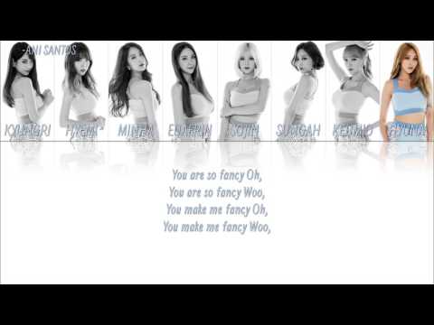 Nine Muses - Fancy HAN-ROM-ENG Lyrics Member coded
