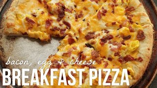 Bacon, Egg & Cheese Breakfast Pizza!!