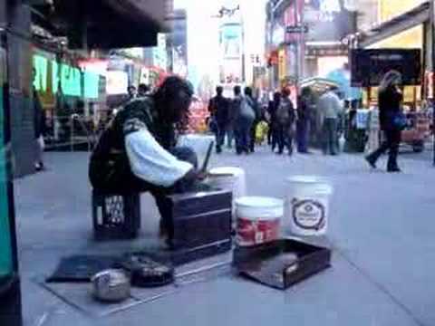 Amazing street drummer  from New York City #1
