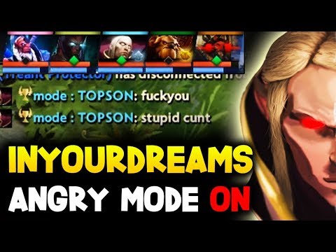 InyourDreams INVOKER - Angry Mode Dont Mess With Top 1 Rank 5 Vs 4 ComeBack Intense Game Dota 2