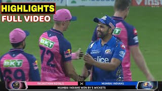 Mumbai Indians Vs Rajasthan Royals Full Match Highlights | MI vs RR FULL HIGHLIGHTS | Rohit Surya