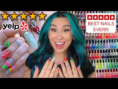 Reviewing THE BEST 5 Star NAIL Salon BEST NAILS EVER!
