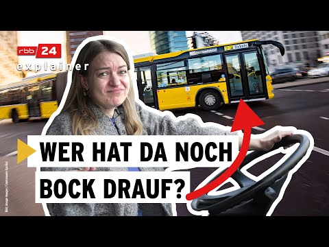 Bus ohne Fahrer:innen – Wer will den Job noch machen? | rbb24 explainer