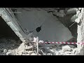 Building in ruins in aftermath of Israeli strike targeting militants in West Bank - Video